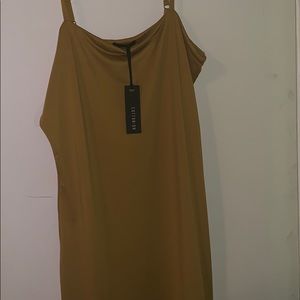 Large (can fit medium) yellow bodycon dress